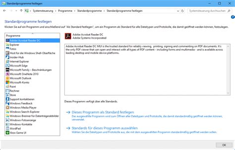 Windows 10 GPO Standardprogramme festlegen